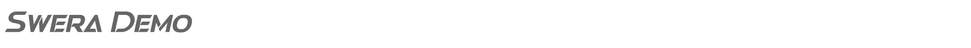 Swera Swera Italic Demo.otf font preview